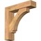 Ekena Millwork Imperial Block Smooth Bracket w/ Offset Brace, Western Red Cedar, 5 1/2"W x 22"D x 22"H BKT0604X22X22IMP05SWR - alternate 1